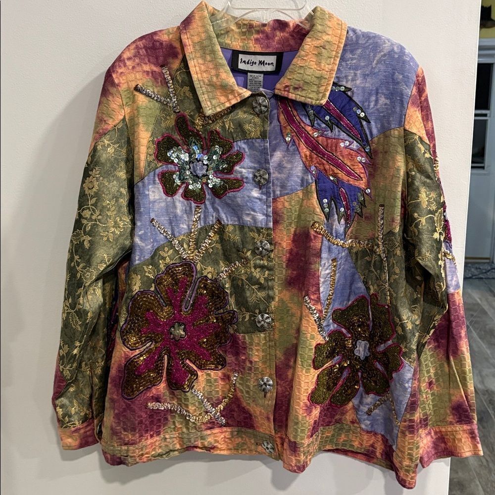 Indigo Moon Vibrant Multicolor Jacket